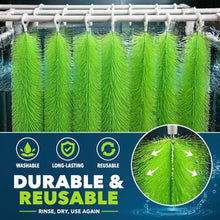 Jendfert 20 30 50 100 Pcs Fish Pond Filter Brushes,Koi Pond Filter,Easy to Use,Lightweight Fish Tank Aquarium Water Garden Pond Skimmer,12 16 20 24 31 39 Inch(100pcs,80cm/31.5in)