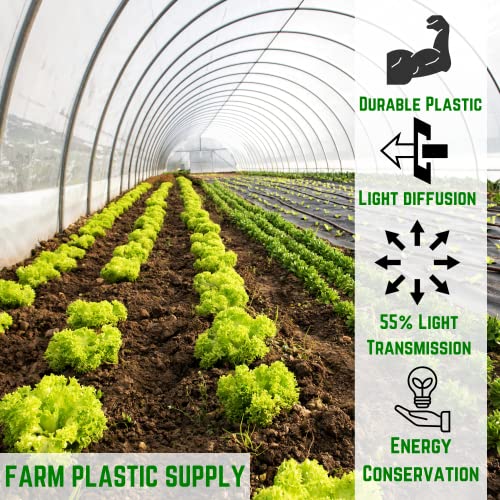 Farm Plastic Supply 2.4 Mil White Plastic Sheeting 42' x 150'