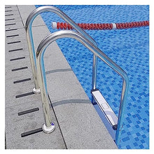 Swimming Pool Ladder, Non-Slip 2 Tread Pedals Stainless Steel Steps Ladder, Pools Entry and Exit System, Pool Pedals Handrail, 3 Thicknesses (Silver Tube Wall 1.0mm)