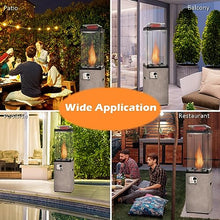 Tangkula 41,000 BTU Propane Patio Heater with Waterproof Cover (Light Grey)