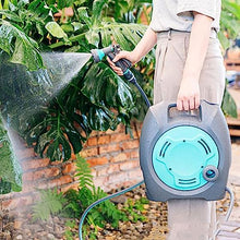 Heavy Duty Water Hose Holder, Portable Hose Reel Cart, Garden Water Pipe Hose Holder Rack, Outdoor Hosepipe Cart Organizer, Suitable for Most Types of Faucet, with 10M/32Ft Hose and 7 Pattern Nozzle