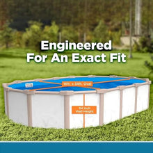 IJOWEEN 18 x 34-Feet Overlap Oval Above Ground Swimming Pool Liner, 25 Gauge Thick