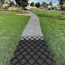 2" HDPE Gravel Stabilizer Grid Heavy Duty Ground Reinforcement System, Permeable Geo Grid for Driveway Walkway Patio Parking Slope Landscape Erosion Control(6x10m(20x33ft))