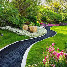 LBAawxe Weed Control Film Geotextile PP Woven Garden Ground Cover Weed Barrier Landscape Fabric Weed Block Fabric(1.2x140m/4x459ft)
