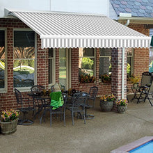 Awntech Retractable Awning Right Motor 20'W x 10'D x 10" H Gray/White