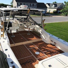 Valman Boat EVA Faux Teak Decking Floor Mat for 2000 Carolina Classic 25 Cockpit Pad - Color Options Available