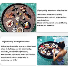 Round Floating Tray Drinks Holder, Pool Drink Holder, Floating Table for Pool, Pool Cup Holders,Rattan Floating Tray, Hot Tub Drinks Holder, Floating Bar for Pool, S White-60 * 60 * 15cm