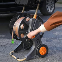 Hose Reel Cart With Wheels, Portable Hose Reel, Garden Hose Holder With Storage Design
