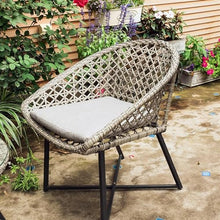 GLigeT Balcony Table and Chair Set Small Apartment Balcony Table and Chairs Set Modern Garden Furniture Set Outdoor Patio Rattan Lounge Coffee Table Rattan Chair Bistro Table Set (Color : Chair)