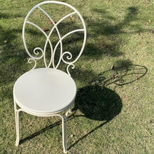 FENOKD Patio Table Set Garden Decor Outdoor Garden Furniture Iron Material Bistro Side Table 23.6 Inch White (White)