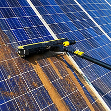 Cleaning Brush Electric Photovoltaic Solar Panel Cleaning Roller Brush with Lithium Battery, Extendable Window Cleaning Pole Cleaner Kit, Electric Swimming Pool Brush,5.5M / 18Ft
