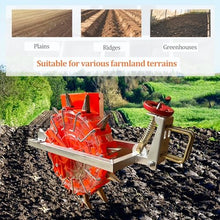 Labasuan Tractor Seed Planter, 3-Point Hitch Mounted Grain Drill with 8 Seed Plates, Adjustable Row Spacing& Depth Control, for Soybean, Corn, Peanut, Cotton, Wheat, Sorghum