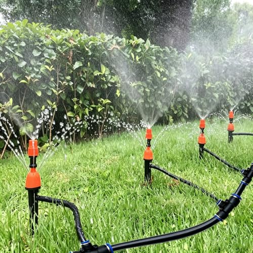Fvmsse Garden Watering Hose Spray Misting, Drip Irrigation System Kit