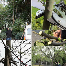 Extendable Tree Pole Pruner, 5.4m-7.2m Professional Telescopic Tree Pruners With Sk5 Cutting Blade Pole Saw Lopper Long Reach Pole Pruning Saw, 2 In 1 Extendable Gardening Tool,24ft/7.2m