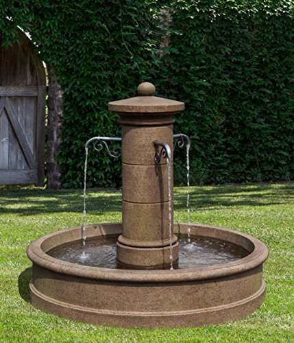 Campania International FT-290-BR Avignon Fountain, Brown Stone Finish