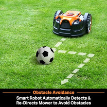 LawnMaster OcuMow Perimeter Wire Free Robot Lawn Mower Cuts Small Lawns 1000-2000 Square Feet with Optical Navigation, Obstacle Avoidance, Low Noise and No Go Functiont