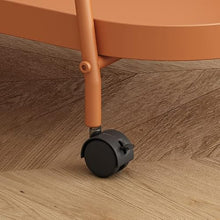 ZEELYDE Side Table/End Table,Wheeled Trolley Side Cabinet Mobile Coffee Table Living Room Sofa Small BedOffice Balcony Outdoor