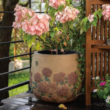 Resin-Stone Composite Pots for Plants, Vintage Plant Pot with Drainage Hole, Classic Flower Pot, Outdoor Large Planter for Gardening, Hotel Decoration(Clay,Medium)