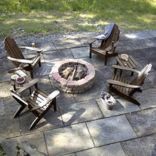 Highwood Adirondack 6pc Set with Side Tables Weathered Acorn