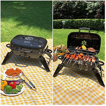 Barbecue Charcoal Grill Portable BBQ Grill With Folding Legs And BBQ Tabletop Stainless Steel Charcoal BBQ Grill For Outdoor Cooking Portable Charcoal Grill