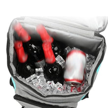JSEIAJB Oxford Cooler Bag Lunch Picnic Box Insulated Cool Backpack Ice Pack Fresh Thermal Shoulder Bags(Black)