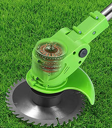 Cordless Lawn Mower Portable Electric Lawn Trimmer Hand Lawn Mower Battery Operated Electric Lawn Adjustable Handle Height for Yard and Garden