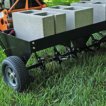 Brinly Tow Behind Plug Aerator with Universal Hitch, 40" - Flat Black