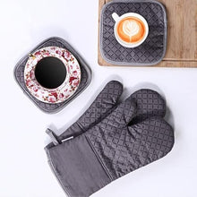 UOHLCX HBJWOV Set Of Oven Mitt And Heat Resistant Pot Holder Pad Protective Gloves The Goods For Kitchen