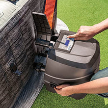 Intex PureSpa Plus Greystone Inflatable Square Outdoor Hot Tub Spa Gray