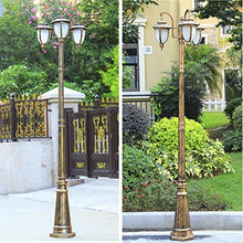Post Lights Outdoor Lamp Post Lights Outdoor, Lamp Post Lights Outdoor, 320cm Outdoor Triple-Head Classic Lamp Post Light, Garden Pole Street Light,Thick Aluminum lamp Body, White Glass lampshade
