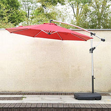 FAFACAI European Style Roman Umbrella Garden Parasol with Hand Crank Aluminum Awning Suitable for Beach Swimming Pool Courtyard Terrace Folding Outdoor Parasol (Brown)