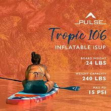 PULSE WATERSPORTS Pulse Tropic Inflatable Stand Up Paddle Board Blue White