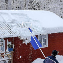 Snow Shovels 20Ft Telescoping Snow Shovels, Aluminium Snow Rake with Snow Slide and Telescoping Pole, Snow Roof Rake for Clearing Roof, Vehicle Snow and Leaves