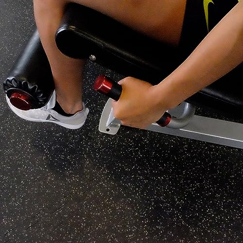 Body-Solid S2LEC Leg Extension & Leg Curl Machine Silver