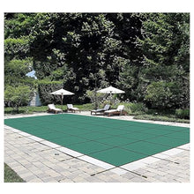 VEVOR Inground Pool Safety Cover, 18 ft x 40 ft Rectangular Winter Pool Cover, Triple Stitched, High Strength Mesh PP Material with Good Rain Permeability, Installation Hardware Included, Green