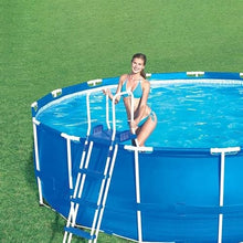 DFT Large PVC Above-Ground Swimming Pool with Strong Frame, 366Cm×122Cm, Suitable for All Ages, Durable, Easy to Install, Environmentally Friendly PVC Material(Size:366cm*122cm)