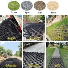2" HDPE Gravel Stabilizer Heavy Duty Ground Reinforcement Permeable Erosion Control Soil Stabilization for Driveway Walkway Patio Parking Slope Landscape Paver(6x10m(20x33ft))