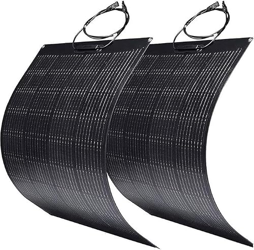 KZZAAO 800W Flexible Solar Panel Kit, 2Pcs 400 Watt Solar Panel Portable Monocrystalline Panels for Boat RV Camper Outdoor Battery Charging