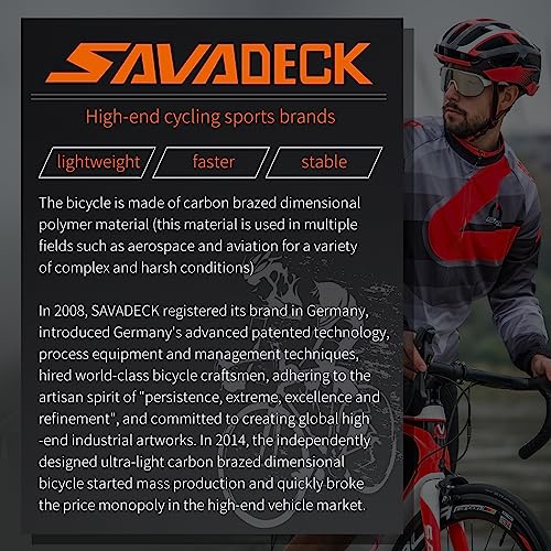 SAVADECK Carbon Road Bike T800 Carbon Fiber Frame 700C Racing Bicycle Shimano 105 R7000 22 Speed Groupset Mechanical Disc Brake Black White