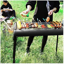 Barbecue Charcoal Grill Portable Charcoal Grill Foldable Charcoal BBQ Grill Set Stainless Steel Grill For Outdoor Cooking Camping Picnic Portable Charcoal Grill