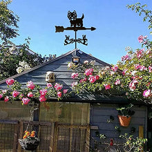 Weather Vane Stainless Steel Anti-Rust Weathervane Spray Paint Wind Vane Outdoor Sheds Yard Roof Barns Decoration Yard Indicating Wind Direction Measuring Tool B 35X50CM (E 35X50CM) (A 35X50CM)