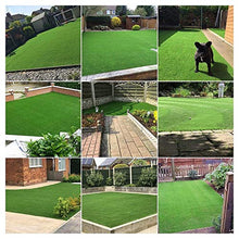 Griclner 0.7 Inch Realistic Synthetic Grass Turf Green 14FT x 76FT