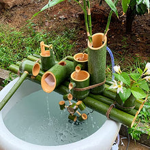 GenSDH Japanese Garden Decoration/Indoor Water Feature,Zen Garden Fountain Bamboo Water Feature, Waterscape for Pond Fish Tank Courtyard, 65Cm/25.6In,60cm/23.6in
