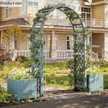 Garden Arbor with Planter Boxes, Arch Backdrop Stand for Plant Climbing, 86" H Outdoor Arch Trellis, Wedding Archway Party Decor for Backyard, Lawn, Patio(White)