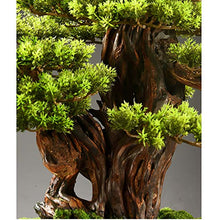 YXIANG56Q Fake Plants Simulation Bonsai Welcome Pine Ornaments Office Living Room Porch Decoration Crafts Opening Gift Plant Bonsai Tree(K)