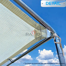 Patio Paradise 15' x 35' Shade Cloth with Grommets, Sun Shade Sail Rectangle with Straight Edge, Outside Patio Cover Pergola Shades Canopy, UV Block Shades Fabric for Backyard Garden, Beige