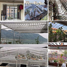 KannOrE Clear Tarps, Plant Cover Insulation Shed Cloth, Transparent Tarpaulin Waterproof Protect Shrubs for Covering Garden Plant Camping Supplies (2x4m)