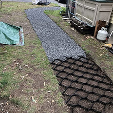 LVLONG Gravel Geo Cell Grid Paver Driveway Garden - 5cm/2inch Tall, Heavy Load Resistance Scalable Gravel Ground Grid Stabilization, Easy Install (Size : 3m x 10m (10ft x 33ft))