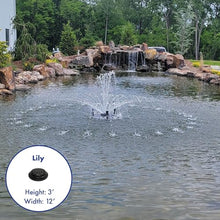 Half Off Ponds 1/4 HP 2500 GPH Floating Aerating Fountain Color 100 Ft Cord