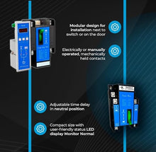 Transfer Switch TCS2P125-22M | 125 Amps (2 Pole) 50/60 HZ | UL Rated | Compact Design| Made in USA!
